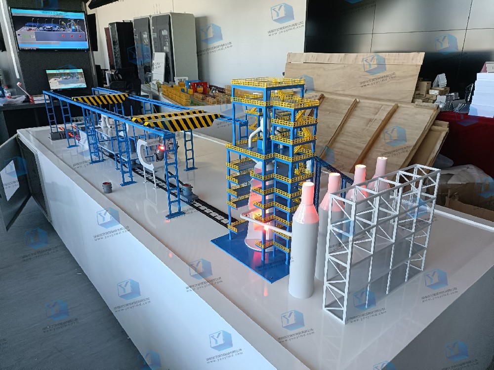 煉鋼工藝流程仿真模型，鋼廠模型